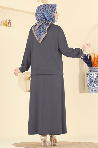 moda selvim Combined 2604TPK1167 Gray - Thumbnail