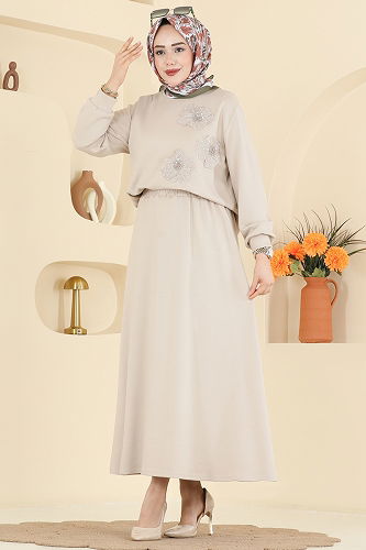 moda selvim Combined 2604TPK1167 Stone - Thumbnail