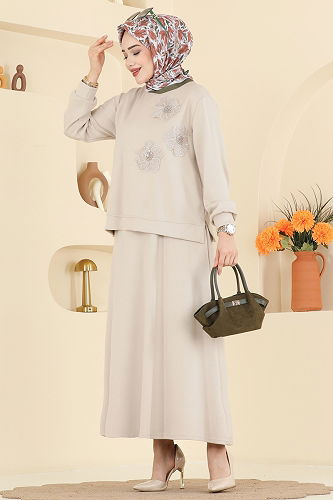 moda selvim Combined 2604TPK1167 Stone - Thumbnail