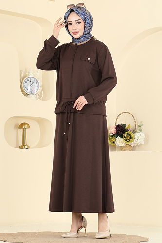 moda selvim Combined 2605TPK1167 Brown - Thumbnail