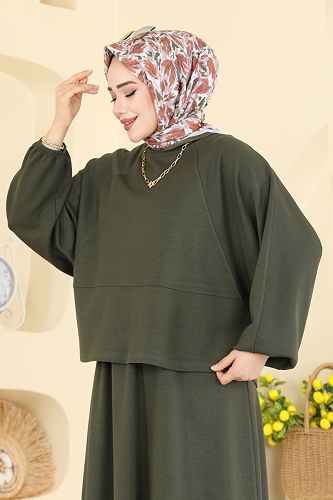 moda selvim Combined 2607ERK1158 Khaki - Thumbnail