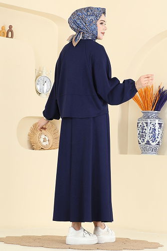 moda selvim Combined 2607ERK1158 Navy Blue - Thumbnail