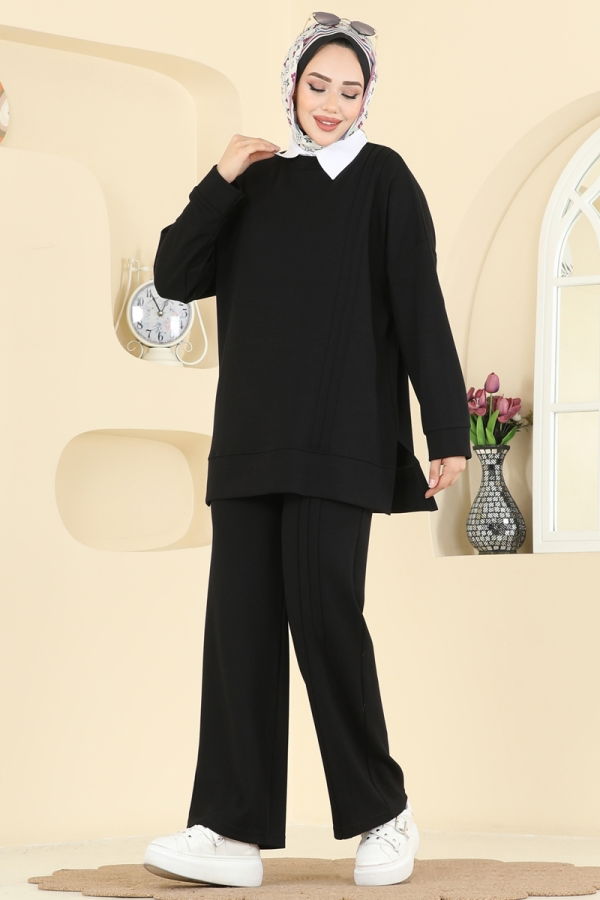 Modaselvim Hijab Combinations Combined 2607MSZ1172 Black