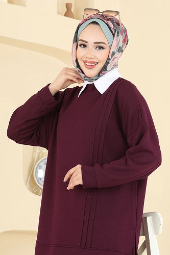 moda selvim Combined 2607MSZ1172 Burgundy - Thumbnail