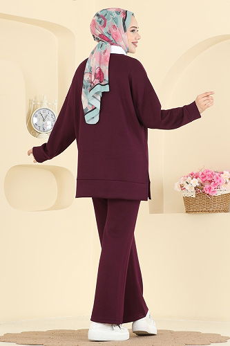 moda selvim Combined 2607MSZ1172 Burgundy - Thumbnail
