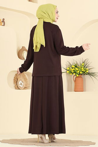 moda selvim Combined 2607TPK1167 Brown - Thumbnail