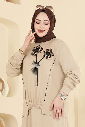 moda selvim Combined 2607TPK1167 Cream - Thumbnail