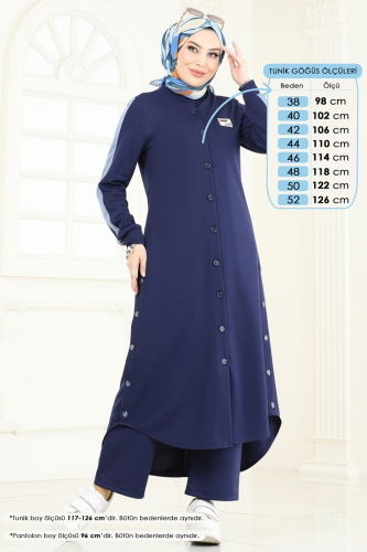 moda selvim Combined 2608SL432 Navy Blue - Thumbnail