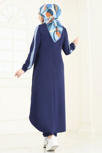 moda selvim طقم كحلي 2608SL432 - Thumbnail
