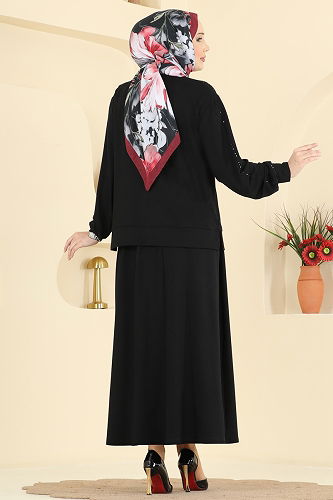 moda selvim Combined 2608TPK1167 Black - Thumbnail