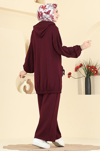moda selvim Combined 2611ERK1158 Burgundy - Thumbnail