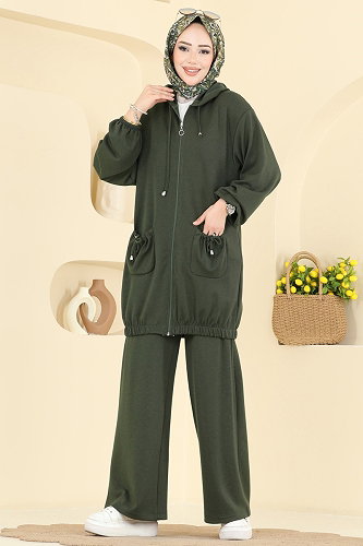 moda selvim Combined 2611ERK1158 Khaki - Thumbnail