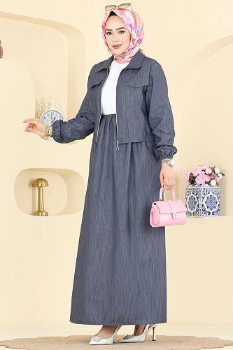 moda selvim طقم جينز 2611TPK1167 - Thumbnail