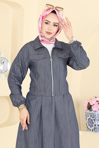 moda selvim طقم جينز 2611TPK1167 - Thumbnail