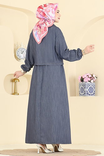 moda selvim طقم جينز 2611TPK1167 - Thumbnail