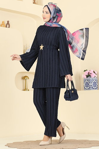 moda selvim Combined 2612TPK1167 Navy Blue - Thumbnail