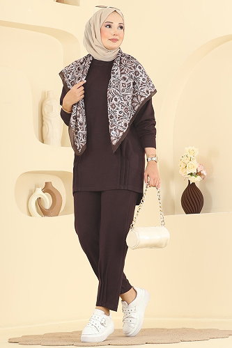 moda selvim Combined 2615TPK1167 Brown - Thumbnail