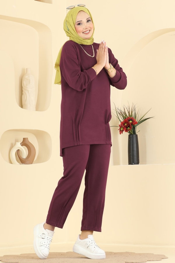 Modaselvim الاطقم طقم خمري 2615TPK1167