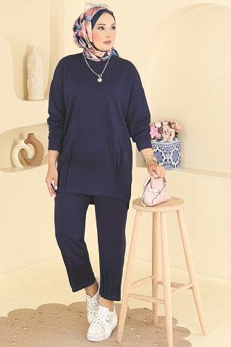 moda selvim Combined 2615TPK1167 Navy Blue - Thumbnail