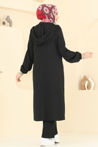 moda selvim طقم أسود 2617SL432 - Thumbnail