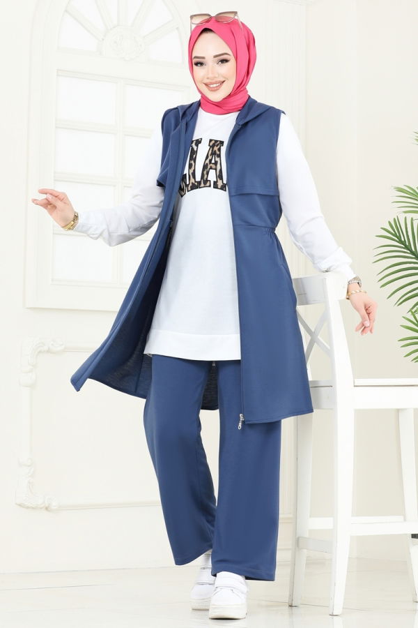 Modaselvim خصم صافٍ20%+20% في سلة التسوق طقم ازرق 2619SL432