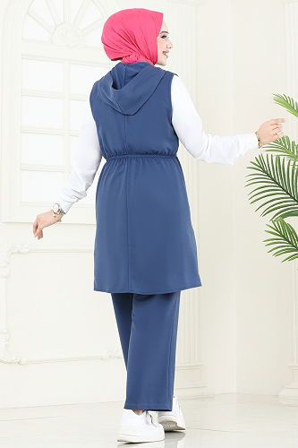 moda selvim طقم ازرق 2619SL432 - Thumbnail