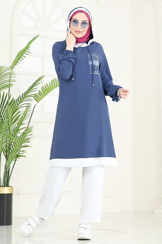 moda selvim طقم ازرق 2620SL432 - Thumbnail