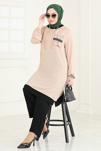 moda selvim طقم بيج 2620SL432 - Thumbnail