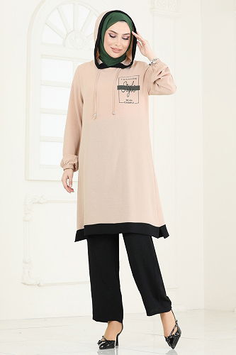 moda selvim طقم بيج 2620SL432 - Thumbnail