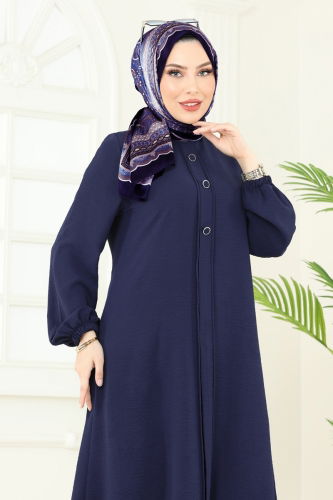 moda selvim طقم كحلي غامق 2621SL432 - Thumbnail