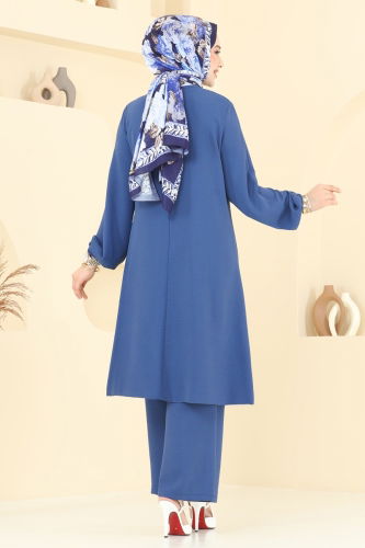 moda selvim طقم ازرق 2621SL432 - Thumbnail
