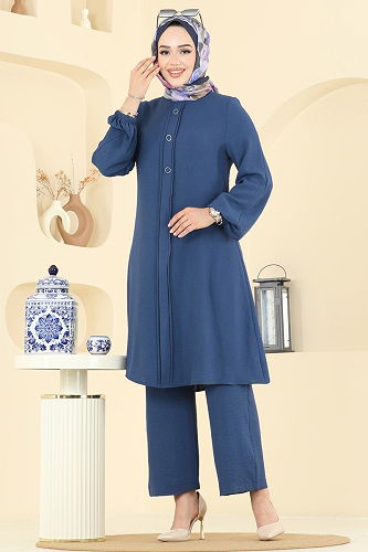 moda selvim طقم ازرق 2621SL432 - Thumbnail