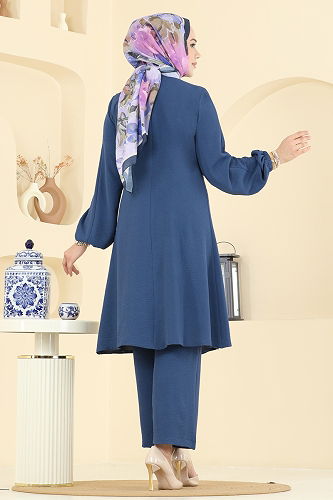 moda selvim طقم ازرق 2621SL432 - Thumbnail