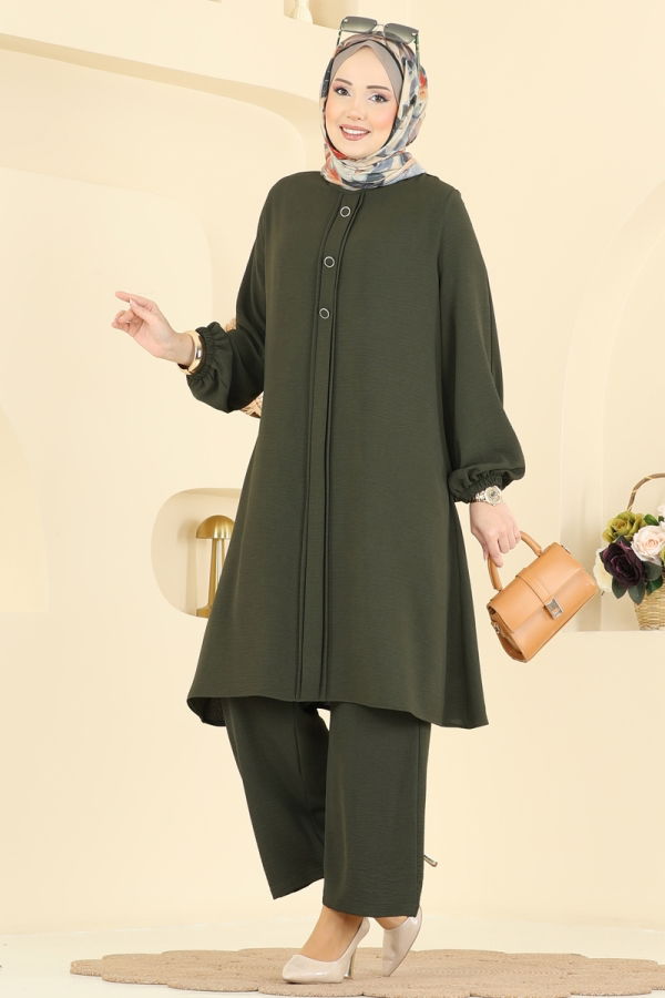 Modaselvim الاطقم طقم اخضر عفني 2621SL432