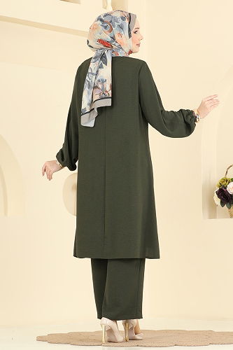 moda selvim طقم اخضر عفني 2621SL432 - Thumbnail