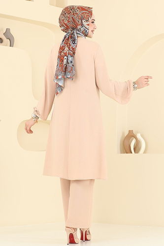 moda selvim طقم بيج 2621SL432 - Thumbnail