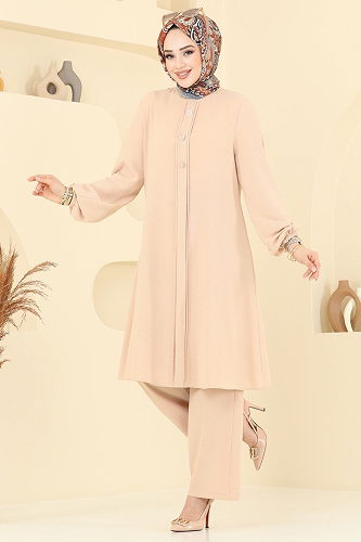 moda selvim طقم بيج 2621SL432 - Thumbnail