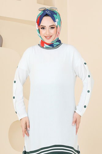 moda selvim طقم سكري وبترولي 2623SL432 - Thumbnail