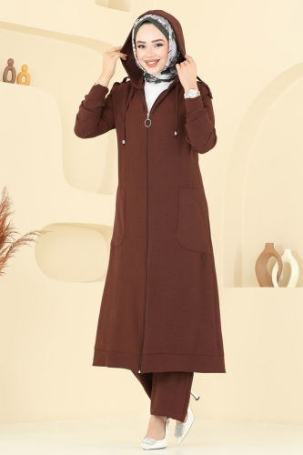 moda selvim طقم بني 2624SL432 - Thumbnail
