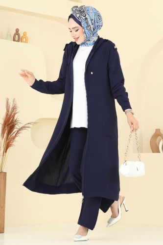 moda selvim طقم كحلي 2624SL432 - Thumbnail
