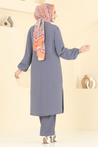 moda selvim طقم رمادي 2625SL432 - Thumbnail