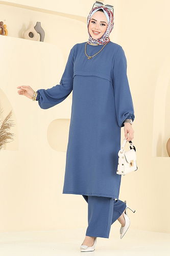 moda selvim طقم ازرق 2625SL432 - Thumbnail