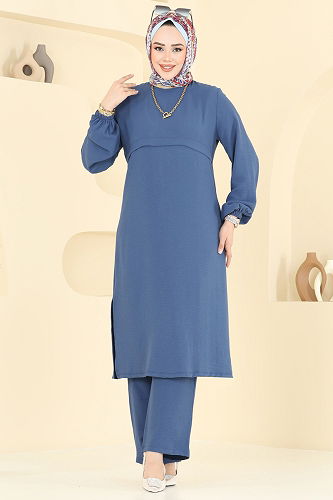 moda selvim طقم ازرق 2625SL432 - Thumbnail