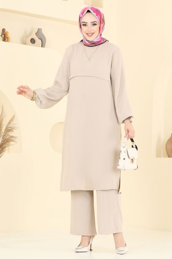 Modaselvim خصم صافٍ20%+20% في سلة التسوق طقم بيج 2625SL432