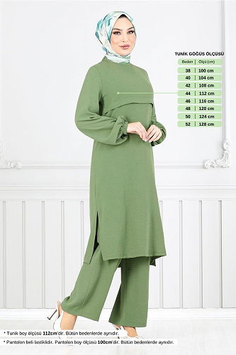 moda selvim Combined 2625SL890-M Almond Green - Thumbnail