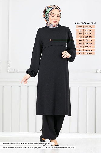 moda selvim Combined 2625SL890-M Black - Thumbnail