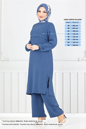 moda selvim Combined 2625SL890-M Indigo - Thumbnail