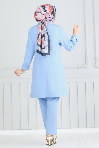 moda selvim طقم أزرق فاتح 2626SL432 - Thumbnail