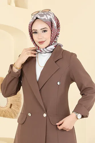 moda selvim طقم بني 2626SL432 - Thumbnail