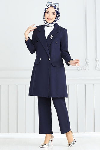 moda selvim Combined 2626SL432 Navy Blue - Thumbnail